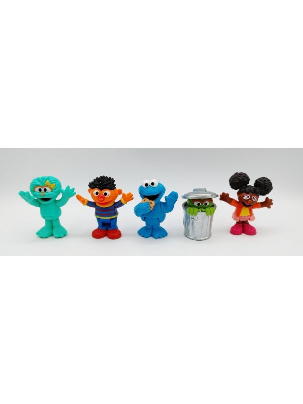 Sesame Street Workshop Lot Of 5 Figures 3" Tall Hasbro